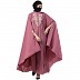 Designer Irani Kaftan with chikan embroidery work- Puce Pink Designer Irani Kaftan with chikan embroidery work- Puce Pink